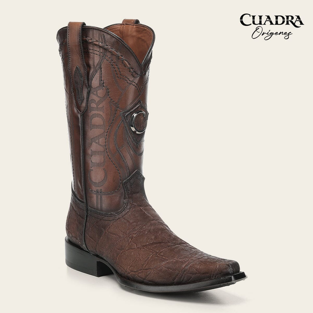 Bota tradicional Orígenes en piel genuina de elefante para caballero Botas y Botines 