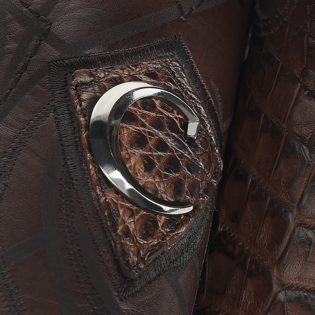 Bota tradicional Orígenes en piel genuina de fuscus para caballero Botas y Botines 