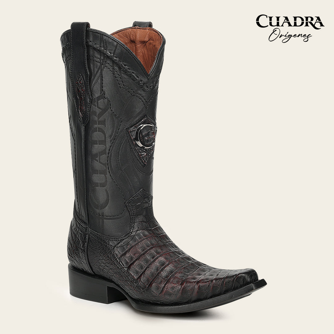 Bota tradicional en piel genuina de fuscus para caballero
