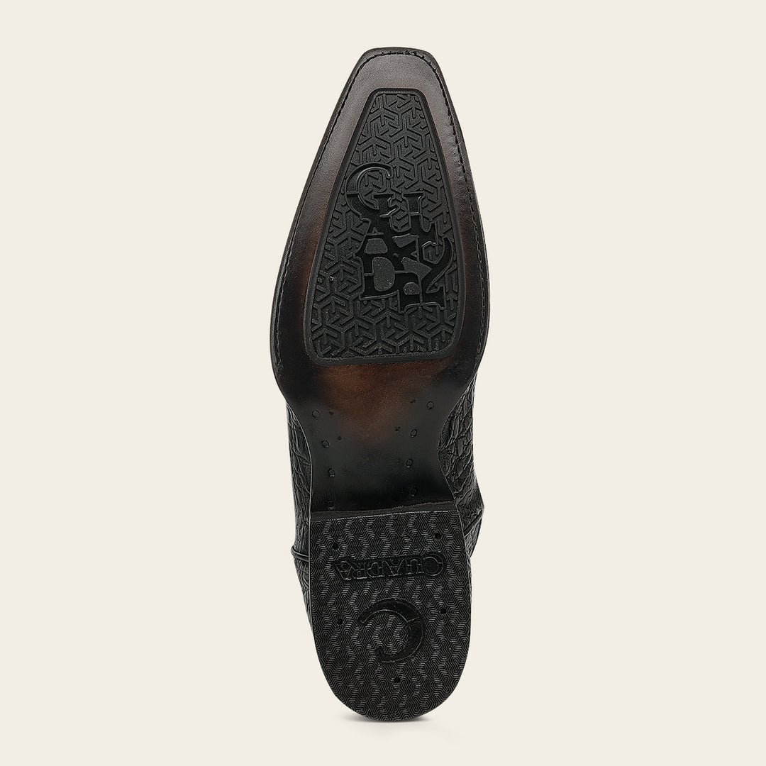 Bota tradicional en piel genuina de fuscus para caballero