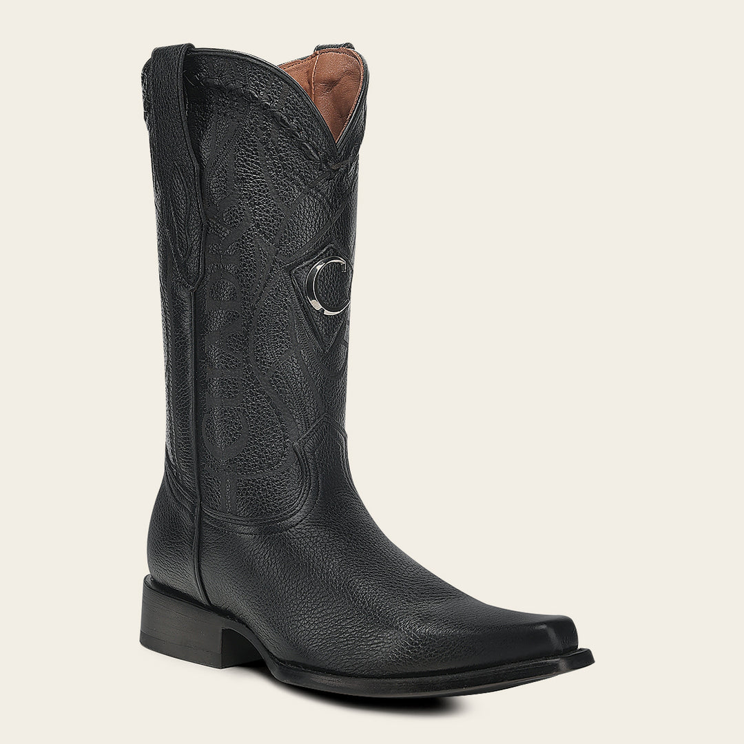 Bota tradicional Orígenes en piel genuina de venado italiano para caballero