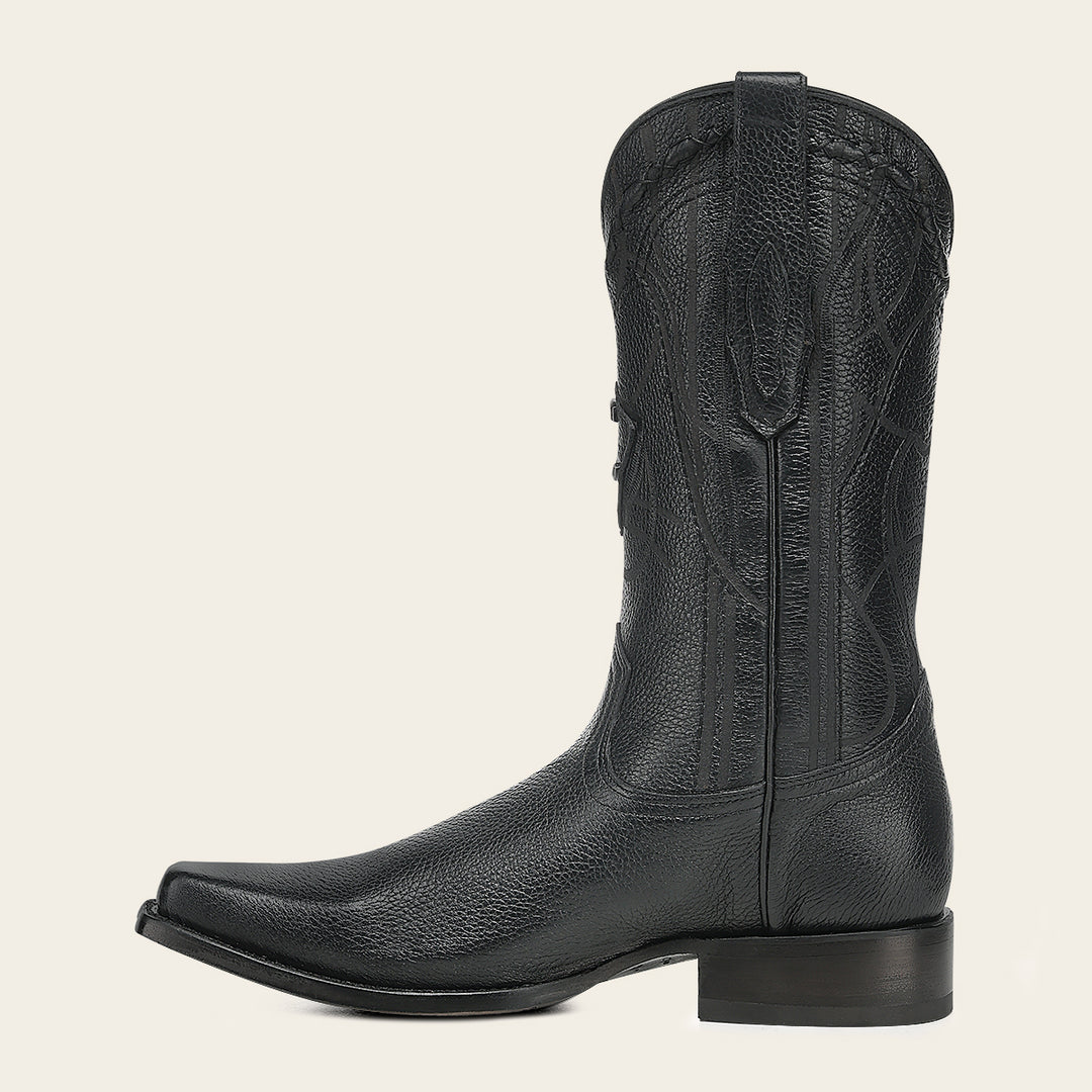 Bota tradicional Orígenes en piel genuina de venado italiano para caballero