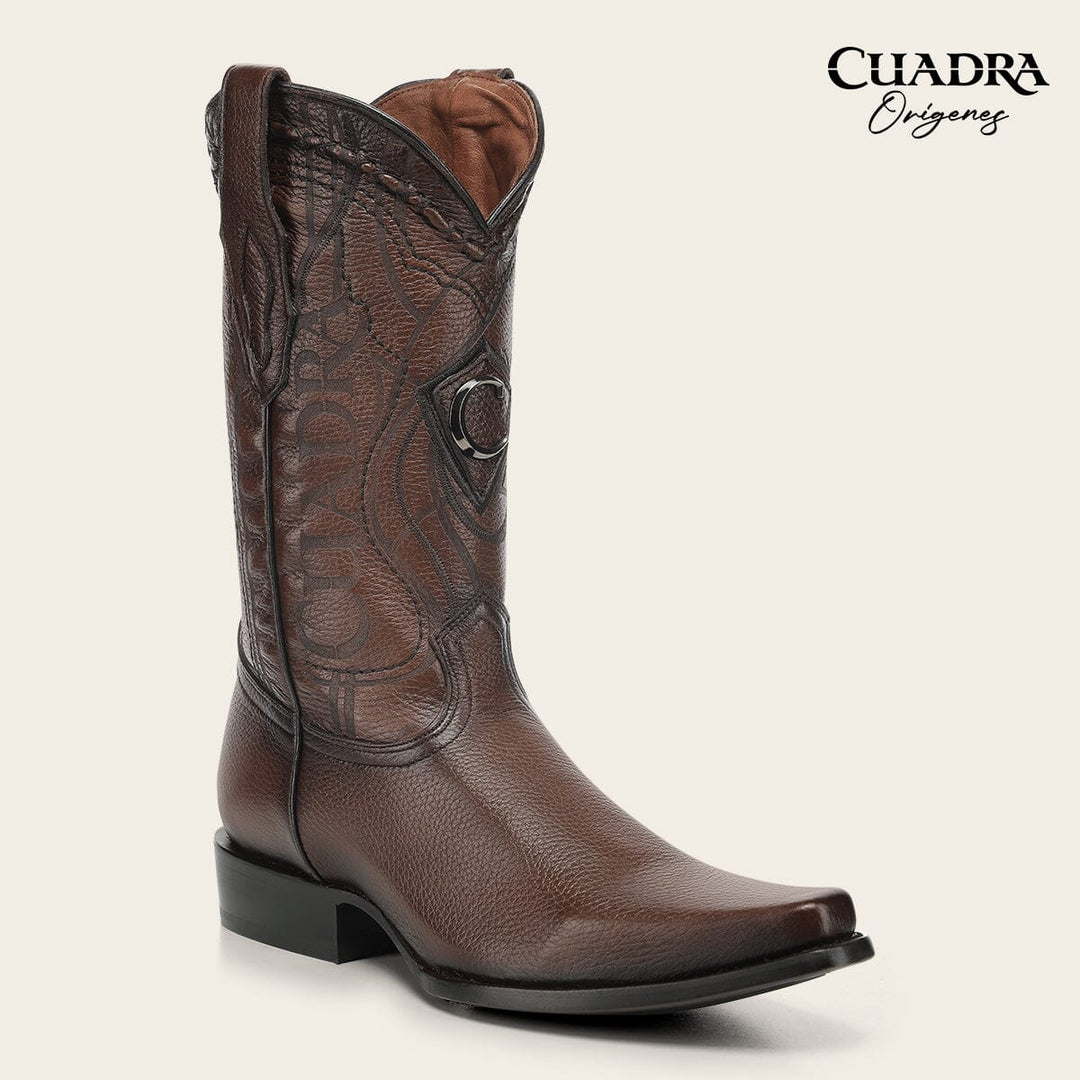 Bota tradicional Orígenes en piel genuina de venado italiano para caballero Botas y Botines 