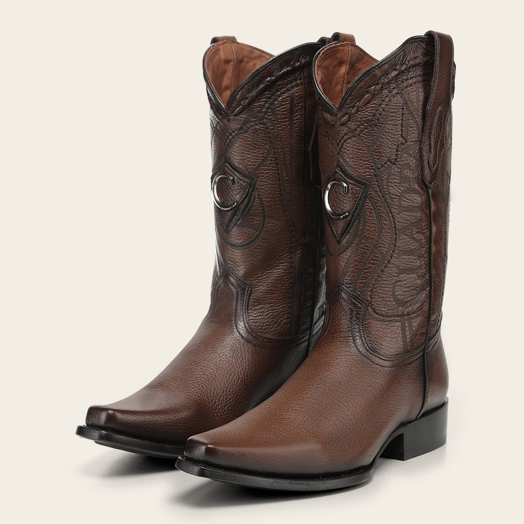 Bota tradicional Orígenes en piel genuina de venado italiano para caballero Botas y Botines 