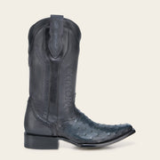 Bota tradicional en piel genuina de avestruz para caballero Botas y Botines 
