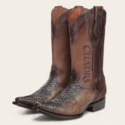 Bota tradicional en piel genuina de pitón para caballero Botas y Botines 