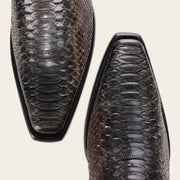 Bota tradicional en piel genuina de pitón para caballero Botas y Botines 