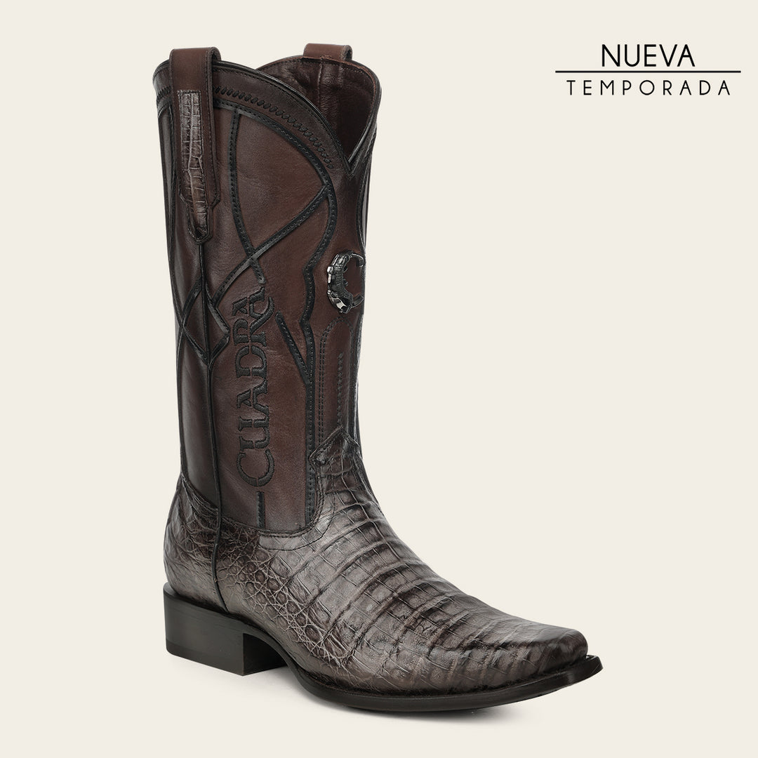 Bota tradicional en piel genuina de fuscus para caballero