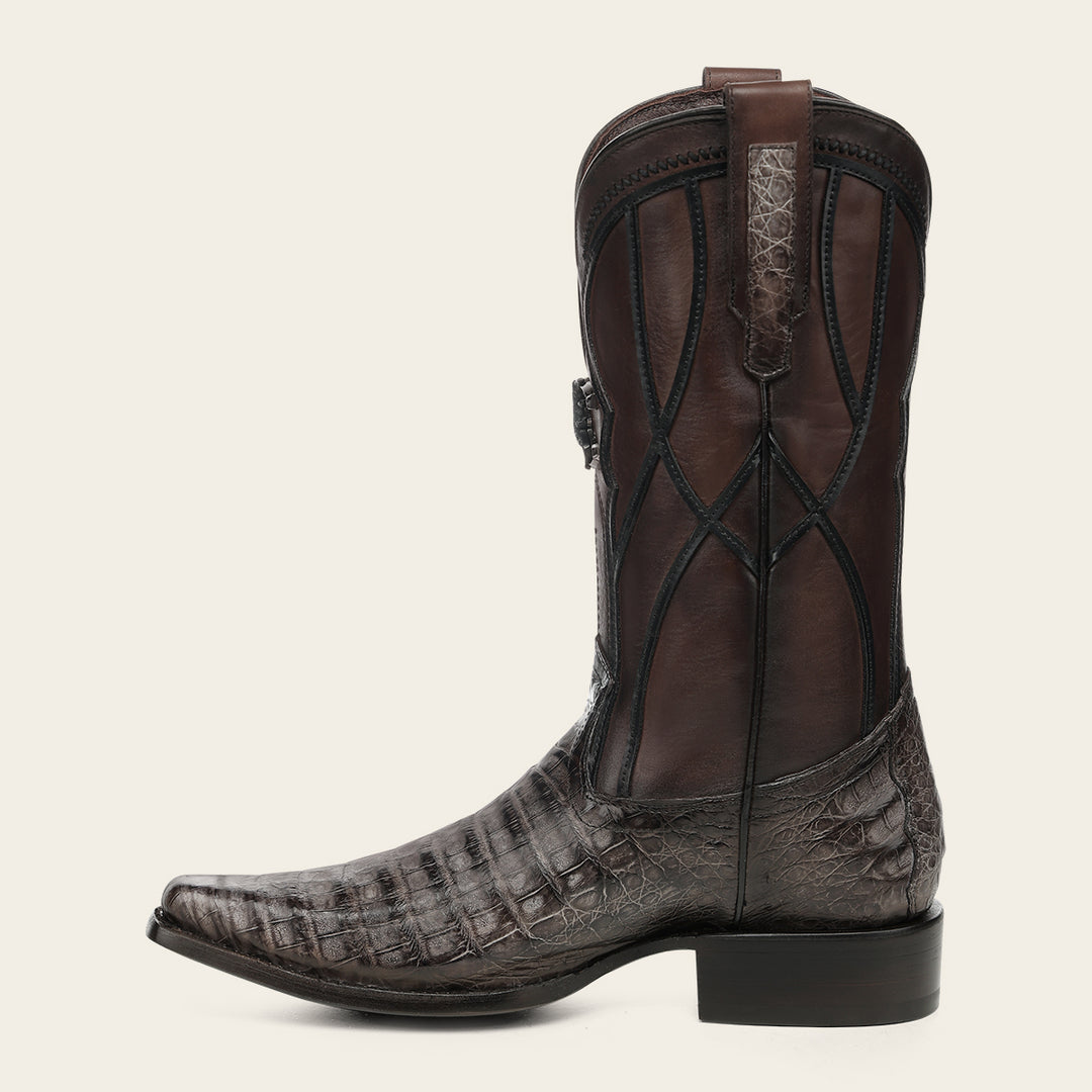 Bota tradicional en piel genuina de fuscus para caballero
