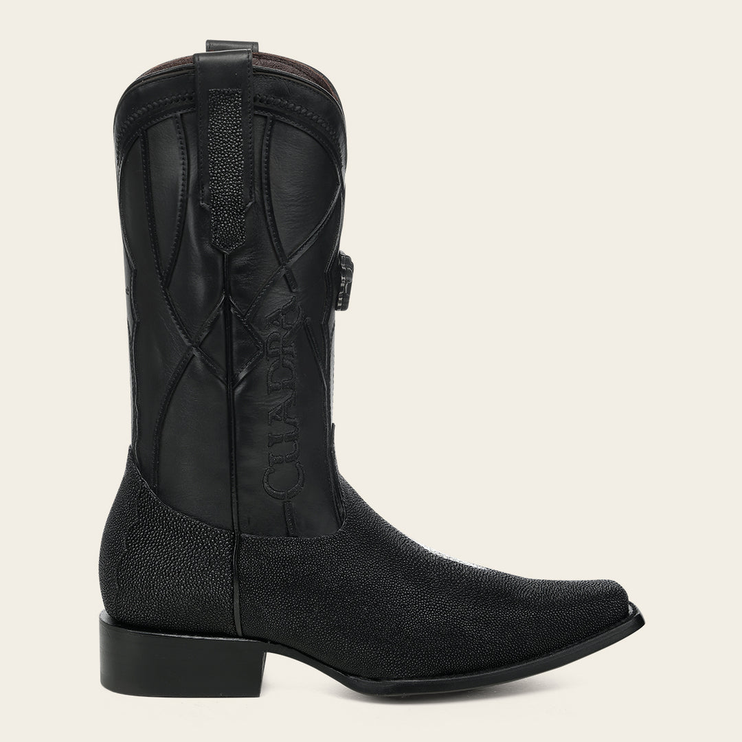 Bota tradicional en piel genuina de mantarraya para caballero
