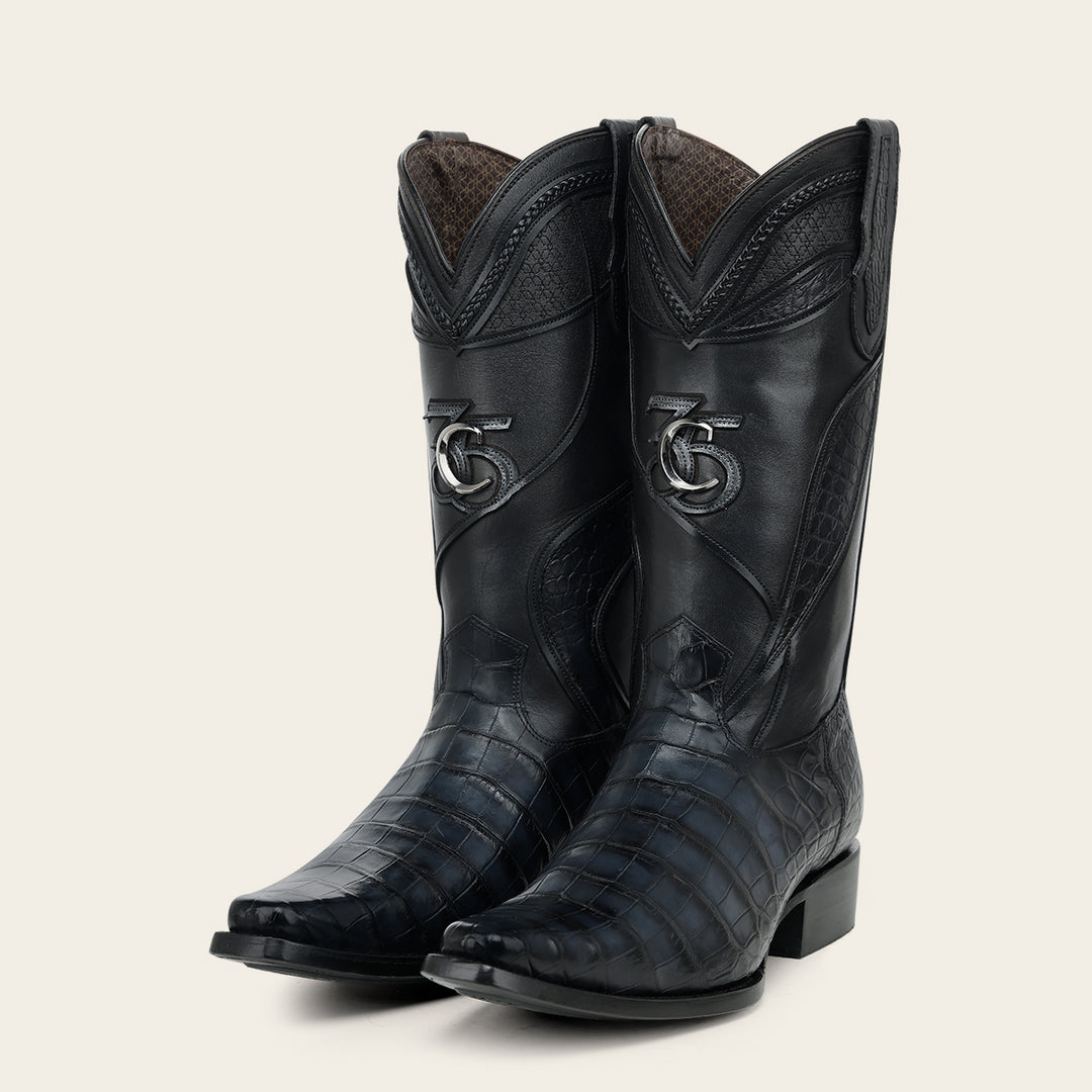 "Edición limitada 35 aniversario" en piel genuina de alligator para caballero