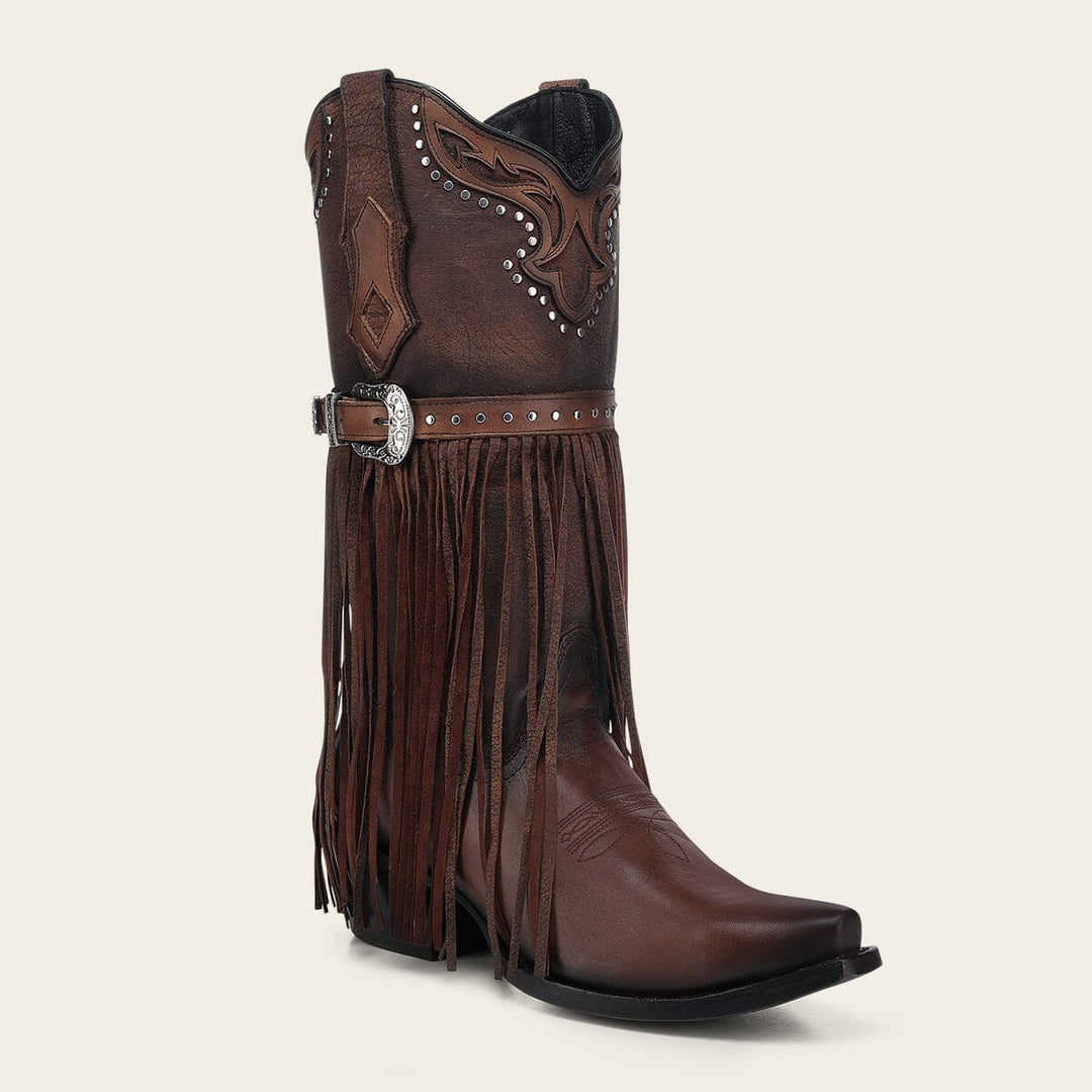Bota tradicional en piel genuina para dama Botas y Botines 