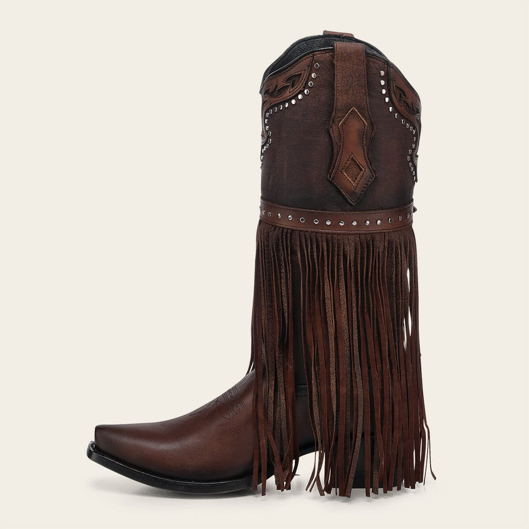 Bota tradicional en piel genuina para dama Botas y Botines 