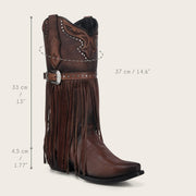 Bota tradicional en piel genuina para dama Botas y Botines 