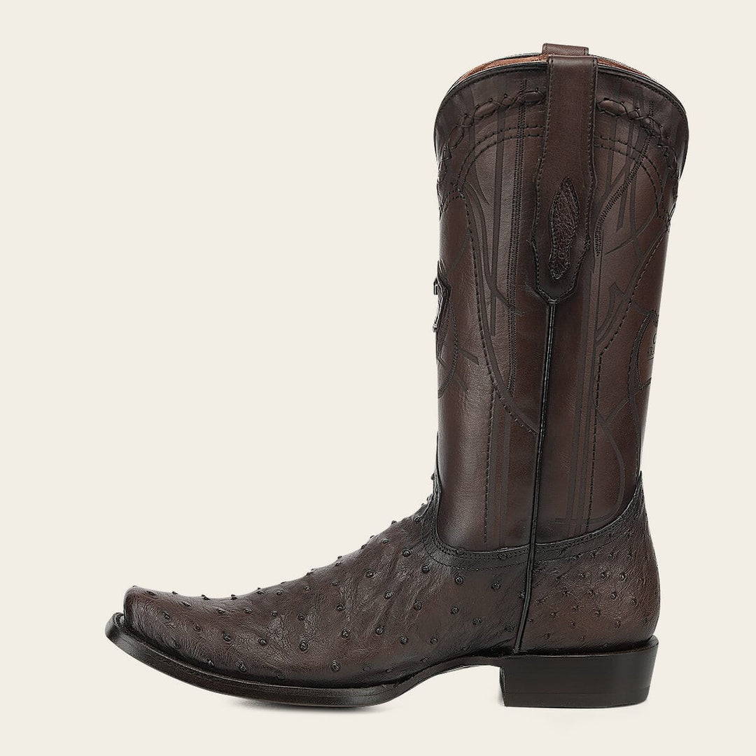 Bota tradicional Orígenes en piel genuina de avestruz para caballero Botas y Botines 