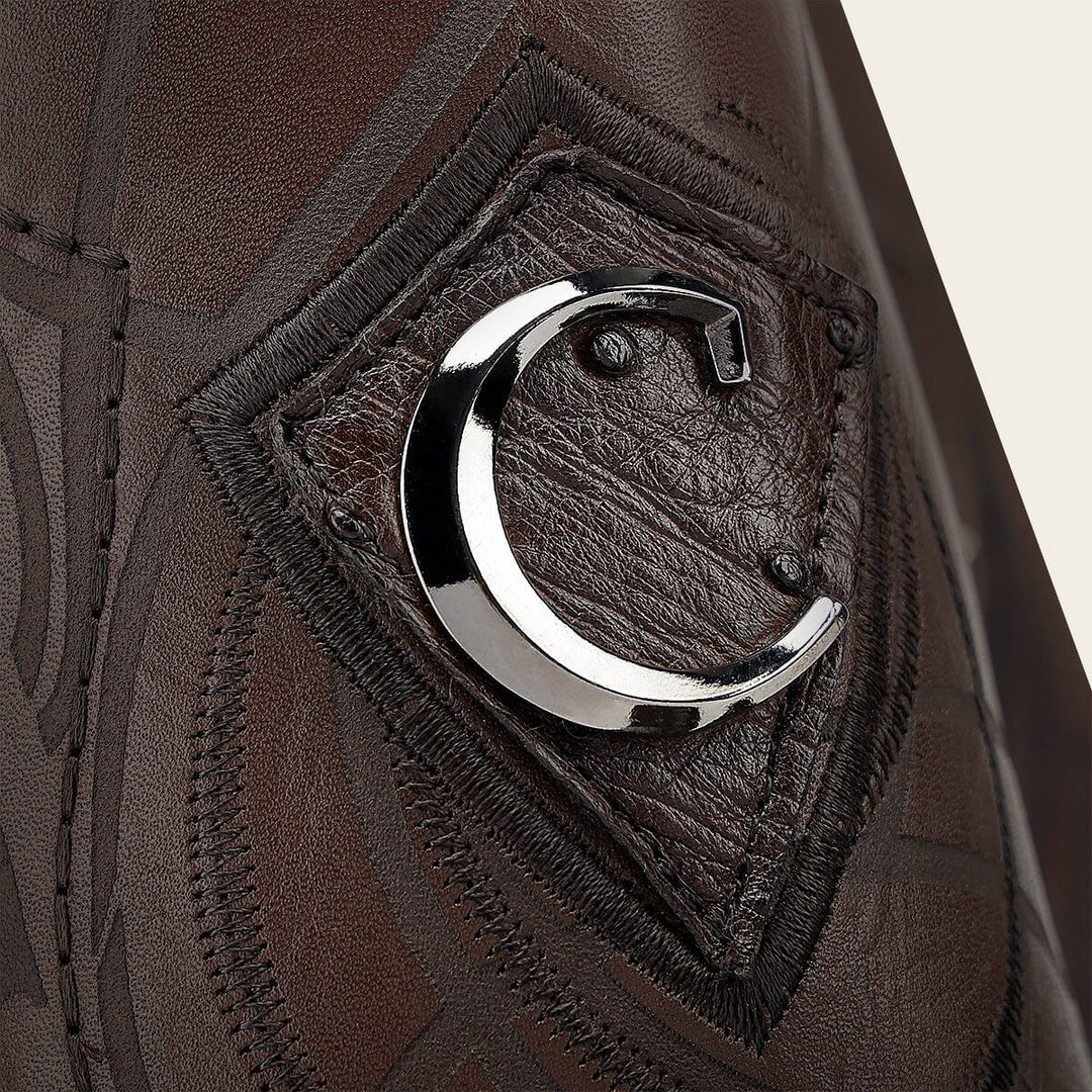 Bota tradicional Orígenes en piel genuina de avestruz para caballero Botas y Botines 