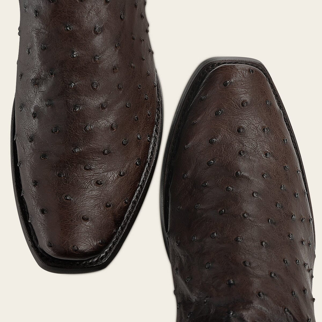 Bota tradicional Orígenes en piel genuina de avestruz para caballero Botas y Botines 