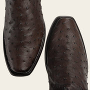 Bota tradicional Orígenes en piel genuina de avestruz para caballero Botas y Botines 