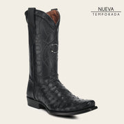 Bota tradicional Orígenes en piel genuina de avestruz para caballero Botas y Botines 