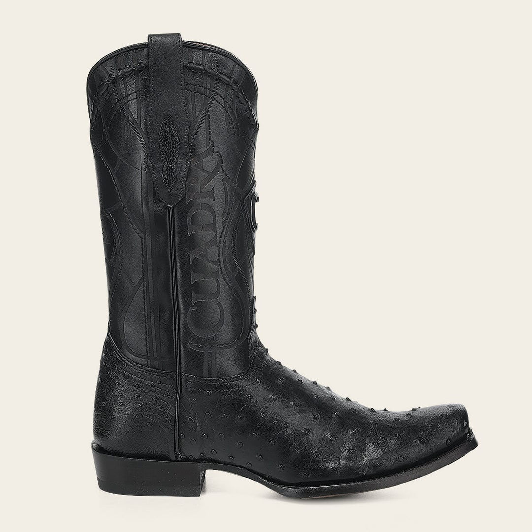 Bota tradicional Orígenes en piel genuina de avestruz para caballero Botas y Botines 