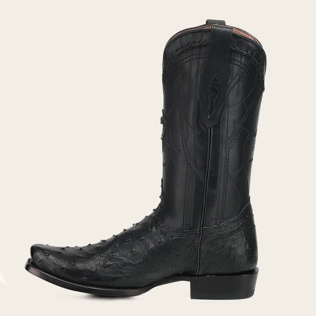 Bota tradicional Orígenes en piel genuina de avestruz para caballero Botas y Botines 