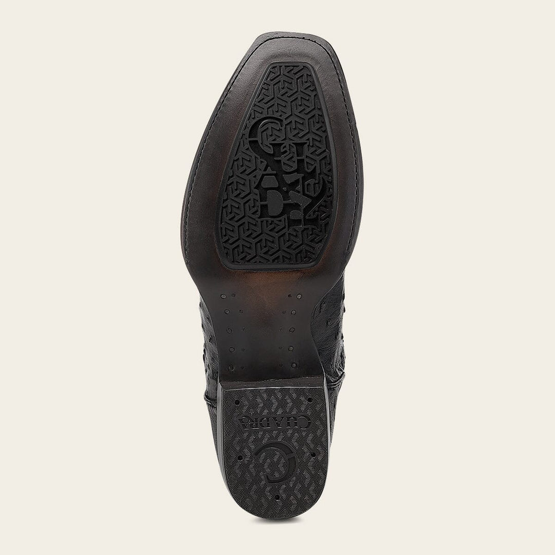 Bota tradicional Orígenes en piel genuina de avestruz para caballero Botas y Botines 