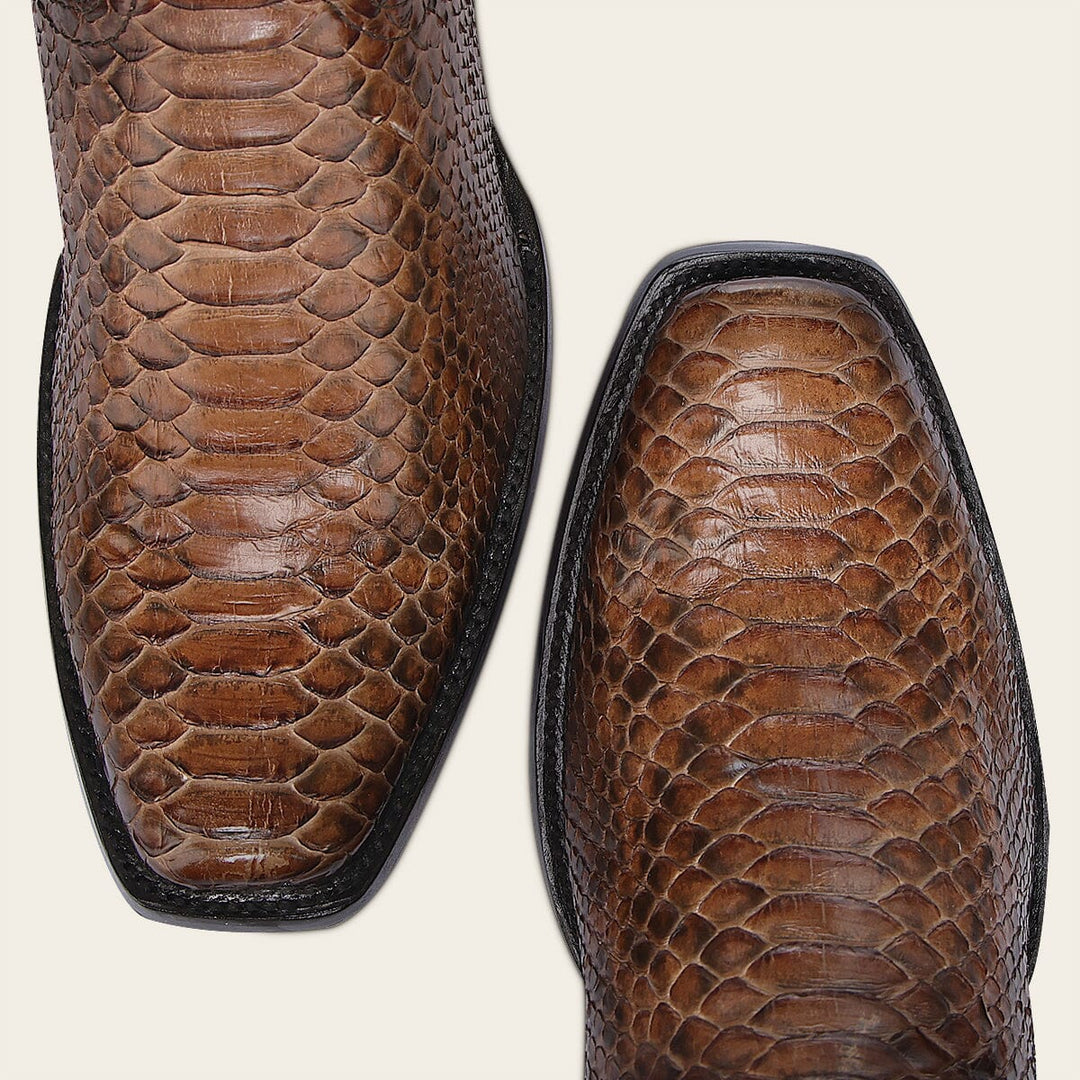 Bota tradicional en piel genuina de pitón para caballero Botas y Botines 