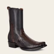 Bota casual en piel genuina de pitón para caballero Botas y Botines 