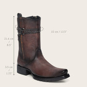 Bota urbana en piel genuina de venado para caballero Botas y Botines 