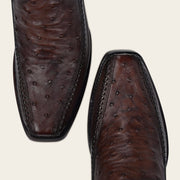 Bota casual en piel genuina de avestruz para caballero Botas y Botines 