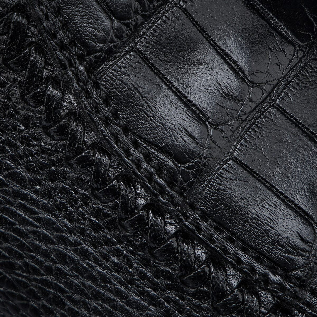 Bota casual en piel genuina de alligator para caballero Botas y Botines 