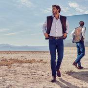 Bota casual en piel genuina de fuscus para caballero Botas y Botines 