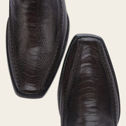 Bota casual en piel genuina de pata de avestruz para caballero Botas y Botines 