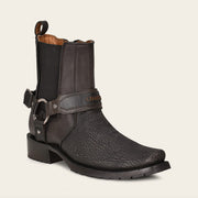 Botín urbano en piel genuina de tiburón para caballero Botas y Botines 