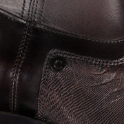 Bota en piel genuina de lizard para caballero Botas y Botines 