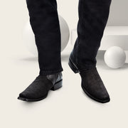 Bota fine western en piel genuina de elefante para caballero Botas y Botines 