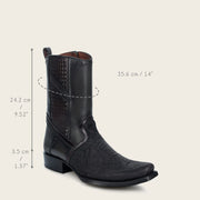 Bota fine western en piel genuina de elefante para caballero Botas y Botines 