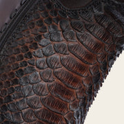 Bota tradicional en piel genuina de pitón para caballero Botas y Botines 