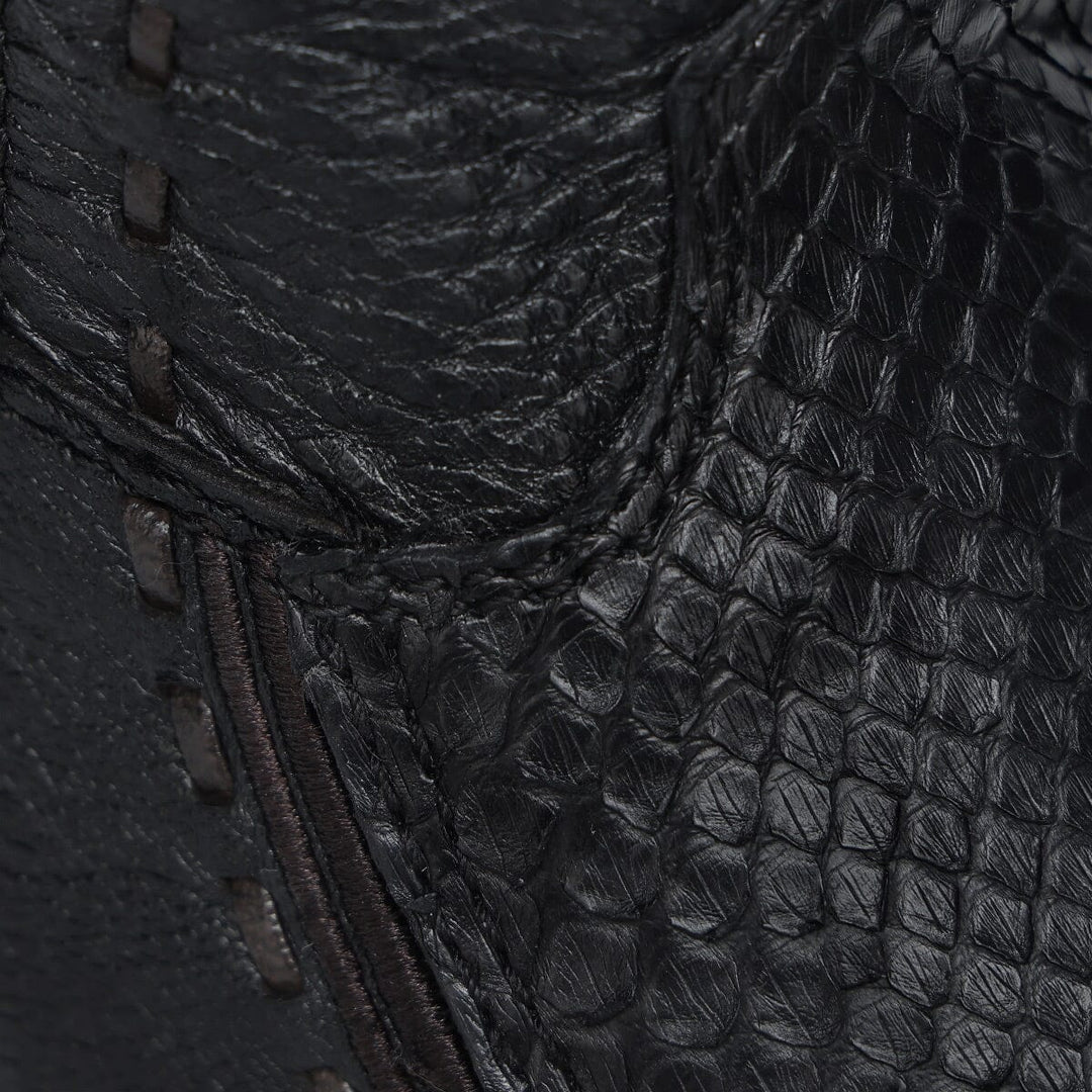 Bota tradicional en piel genuina de pitón para caballero Botas y Botines 