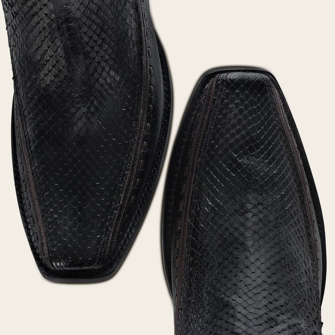 Bota tradicional en piel genuina de pitón para caballero Botas y Botines 