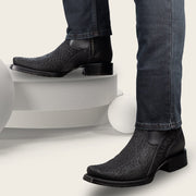 Bota casual en piel genuina de cuello de toro para caballero Botas y Botines 