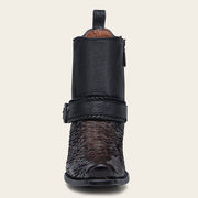 Botín urbano en piel genuina de pitón para caballero Botas y Botines 