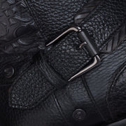 Botín urbano en piel genuina de pitón para caballero Botas y Botines 