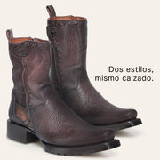 Bota urbana en piel genuina para caballero. Botas y Botines 