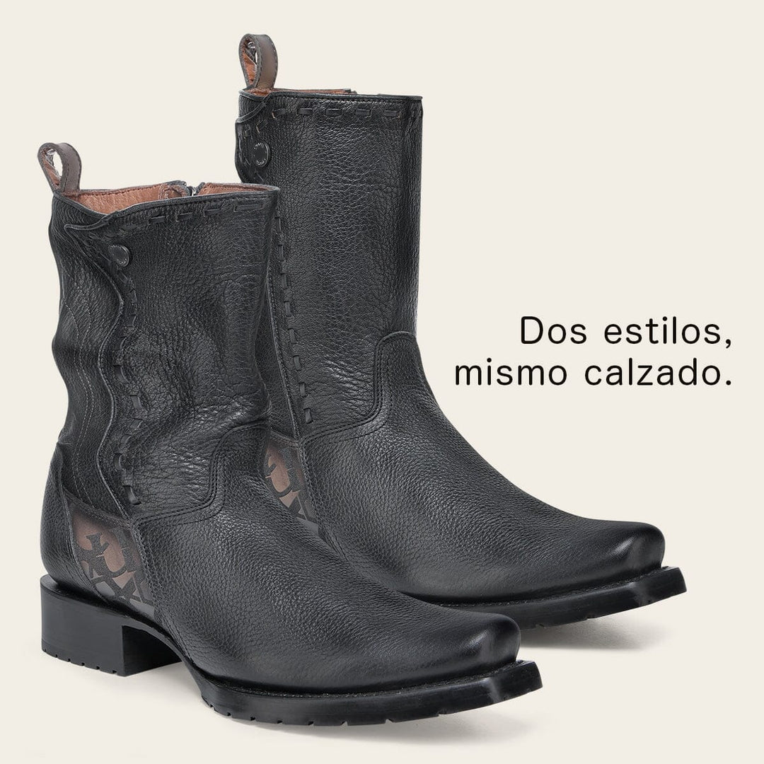 Bota urbana en piel genuina para caballero. Botas y Botines 
