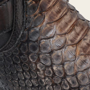 Bota biker en piel genuina de pitón para caballero Botas y Botines 