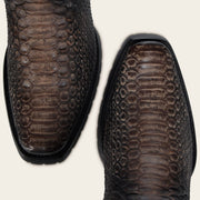 Bota biker en piel genuina de pitón para caballero Botas y Botines 