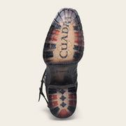 Bota biker en piel genuina de pitón para caballero Botas y Botines 