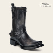 Bota biker en piel genuina para caballero Botas y Botines 