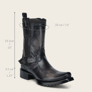 Bota biker en piel genuina para caballero Botas y Botines 